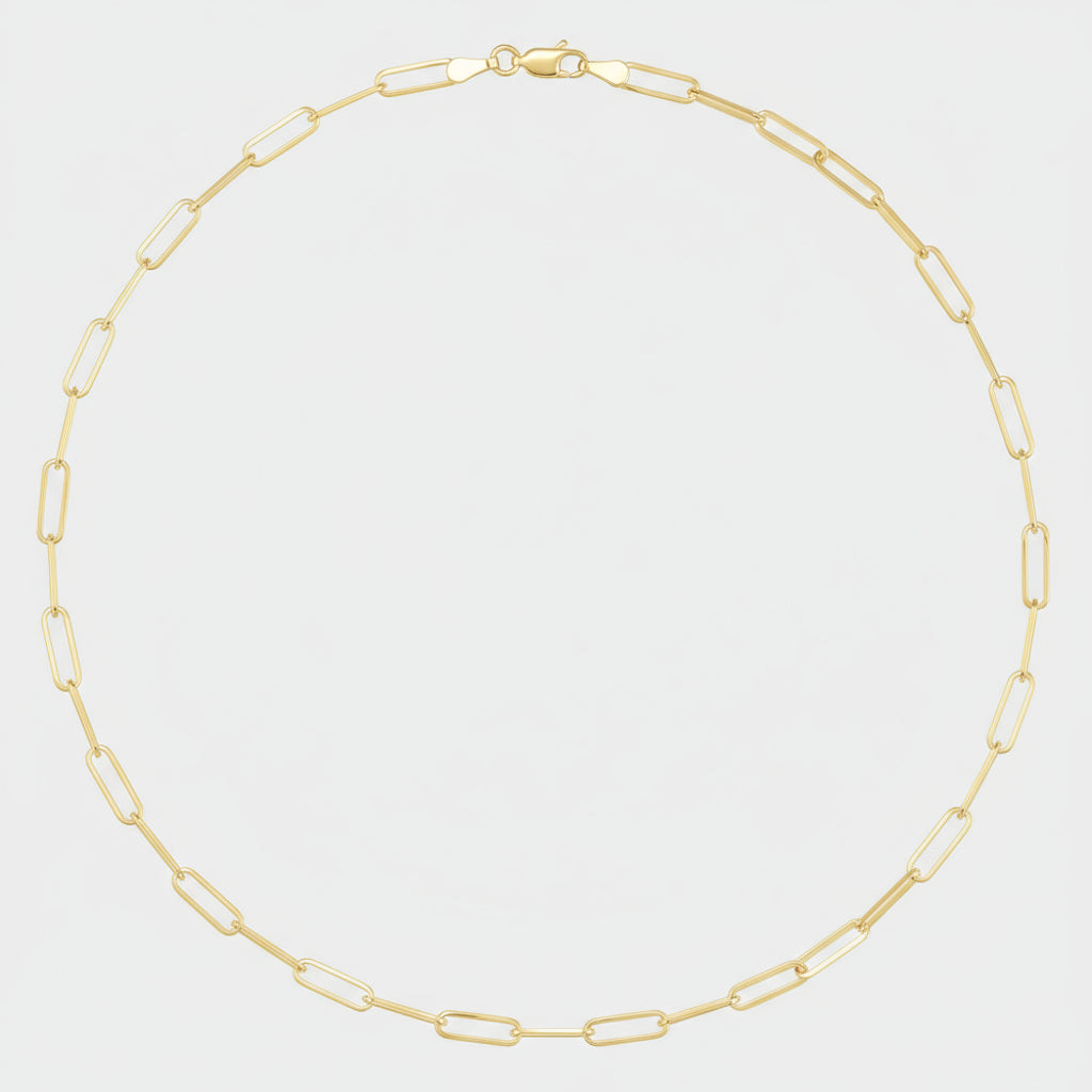 Gold Paperclip Chain