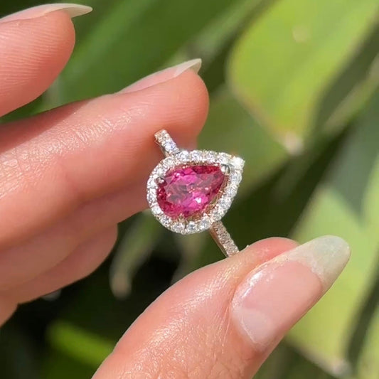 Pink Tourmaline Ring