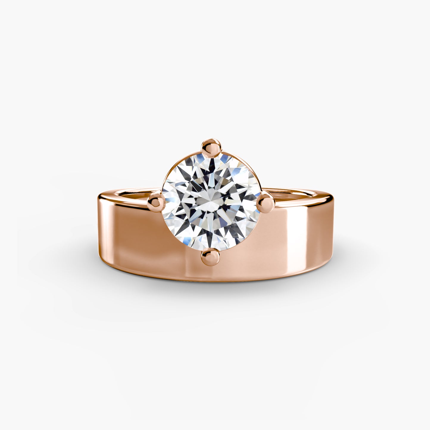 Drew Wide Band Engagement Ring