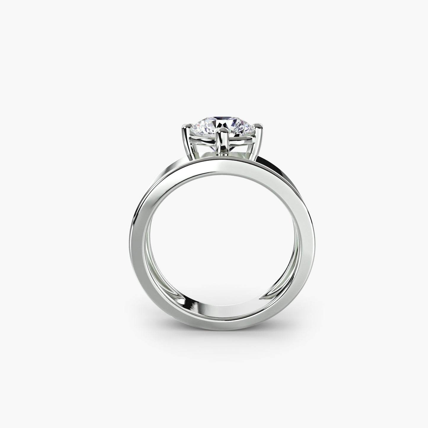 Drew Wide Band Engagement Ring