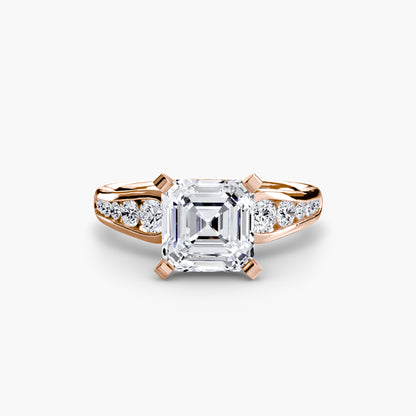 Becky Solitaire with Pavé Sides