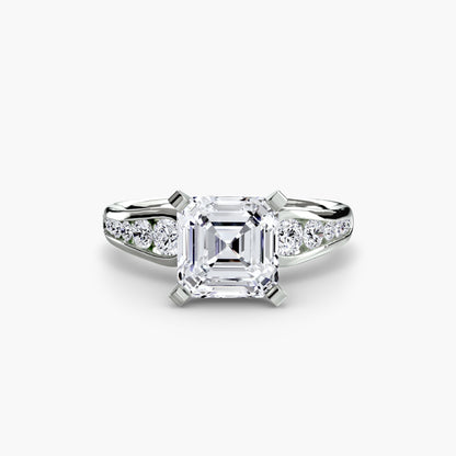 Becky Solitaire with Pavé Sides