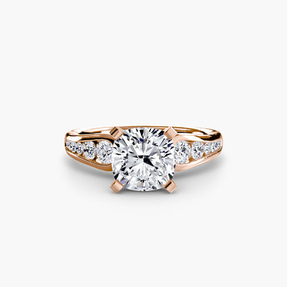 Becky Solitaire with Pavé Sides