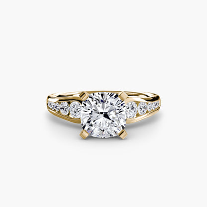 Becky Solitaire with Pavé Sides