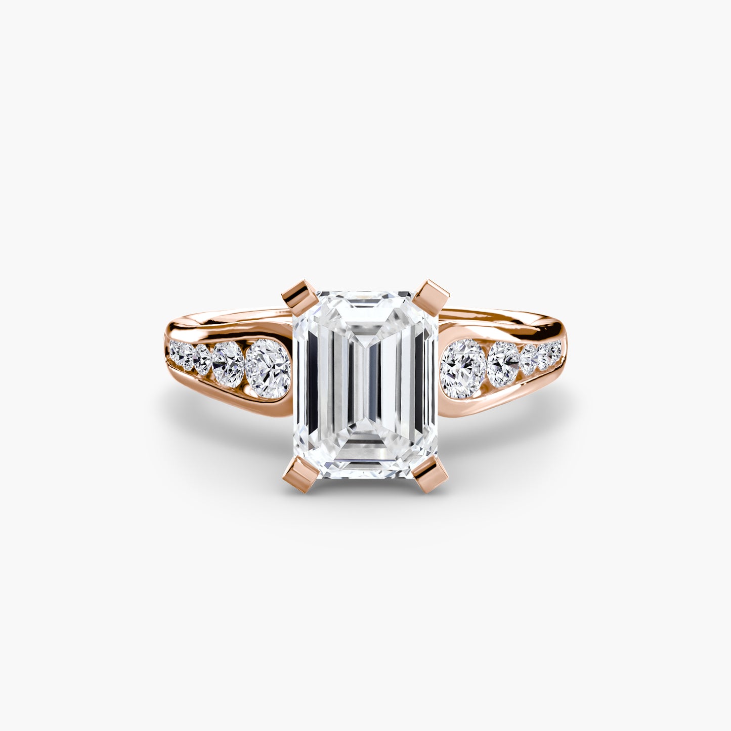 Becky Solitaire with Pavé Sides