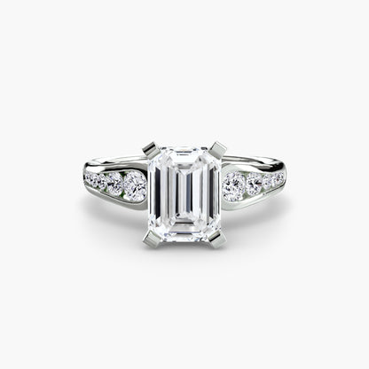 Becky Solitaire with Pavé Sides