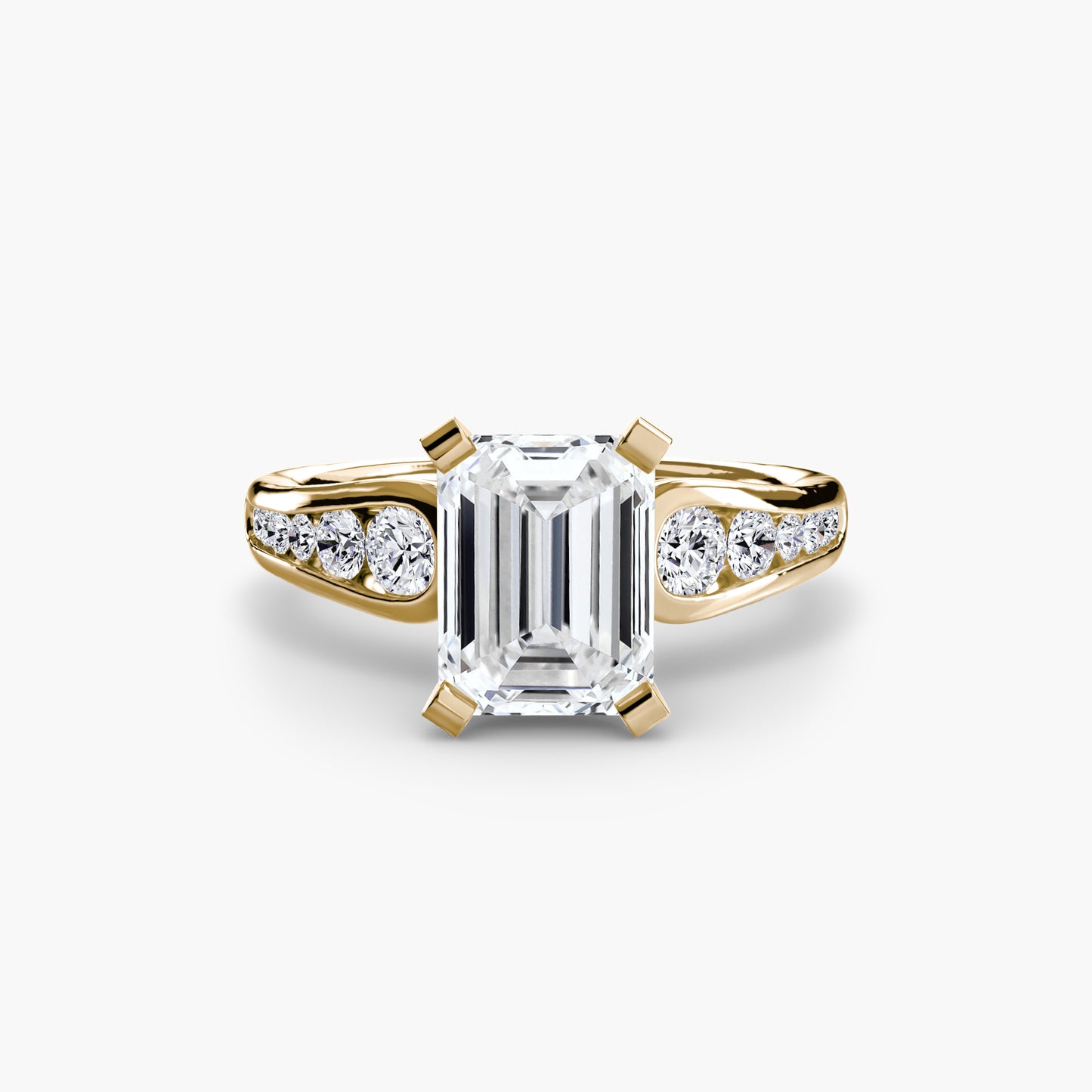 Becky Solitaire with Pavé Sides