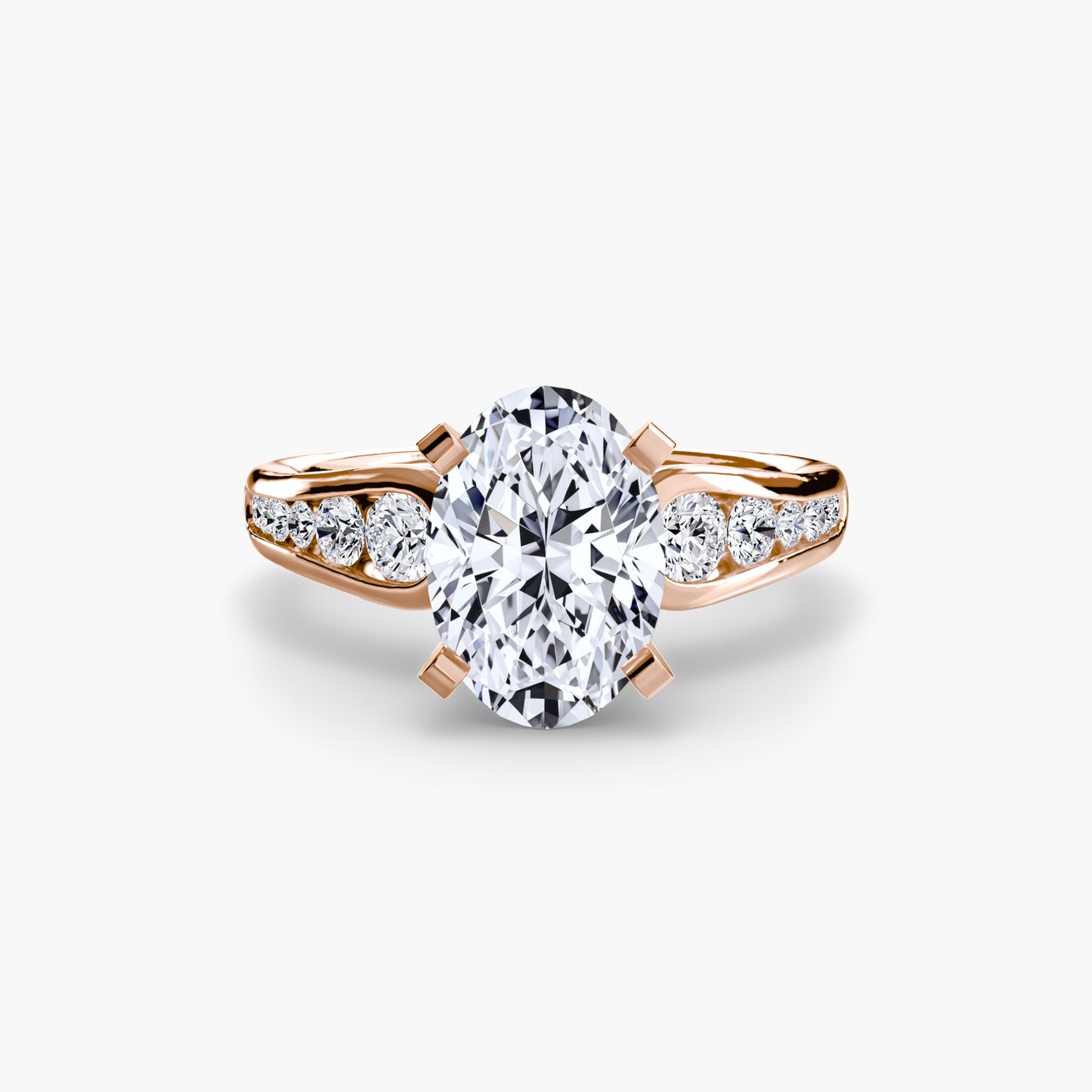 Becky Solitaire with Pavé Sides