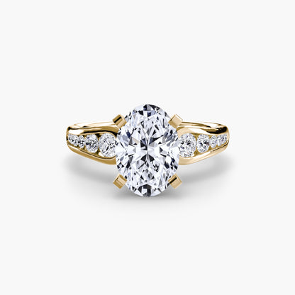Becky Solitaire with Pavé Sides