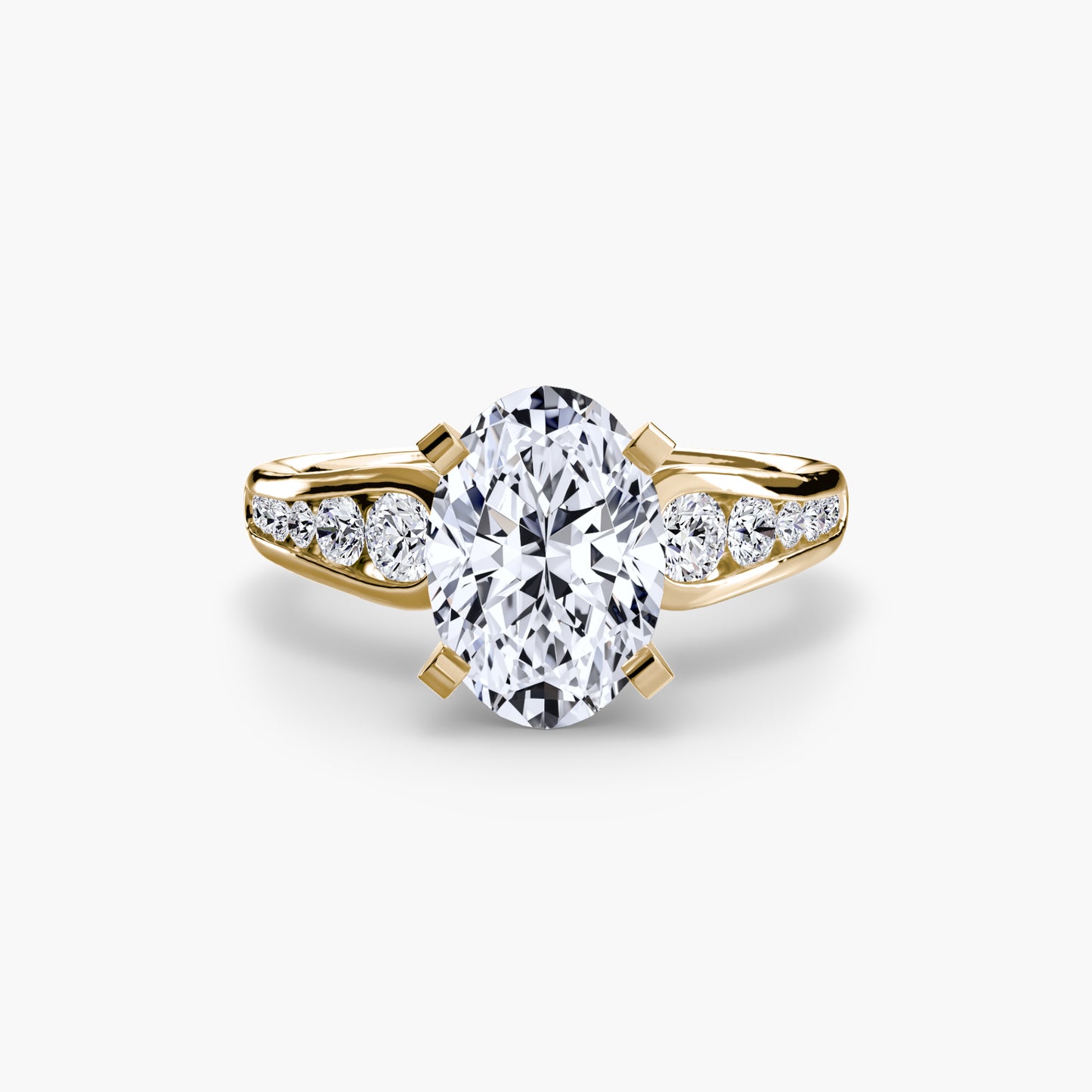 Becky Solitaire with Pavé Sides