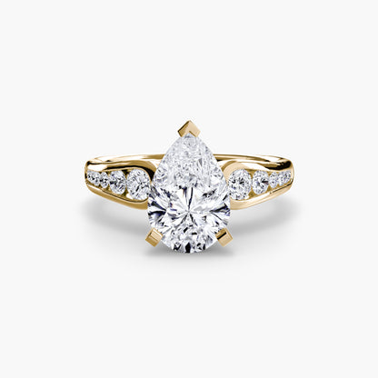Becky Solitaire with Pavé Sides