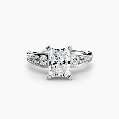 Becky Solitaire with Pavé Sides