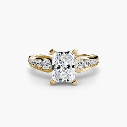 Becky Solitaire with Pavé Sides