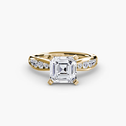 Shelia Solitaire with Pavé Sides