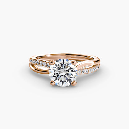 Brooklyn Pavé Solitaire Ring