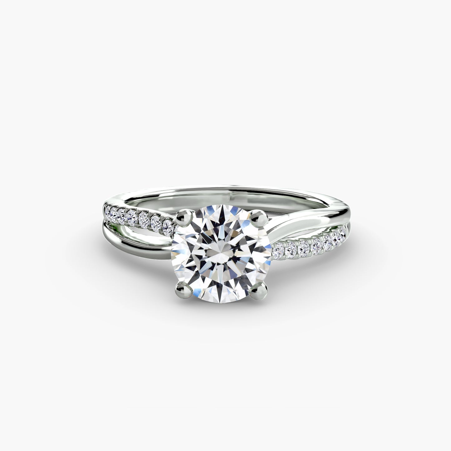 Brooklyn Pavé Solitaire Ring