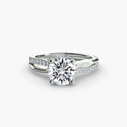 Brooklyn Pavé Solitaire Ring