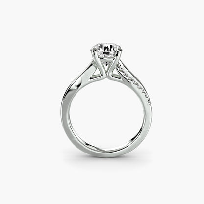 Brooklyn Pavé Solitaire Ring