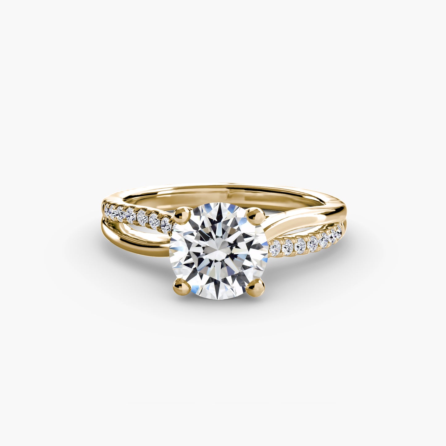 Brooklyn Pavé Solitaire Ring