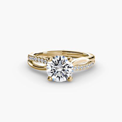 Brooklyn Pavé Solitaire Ring