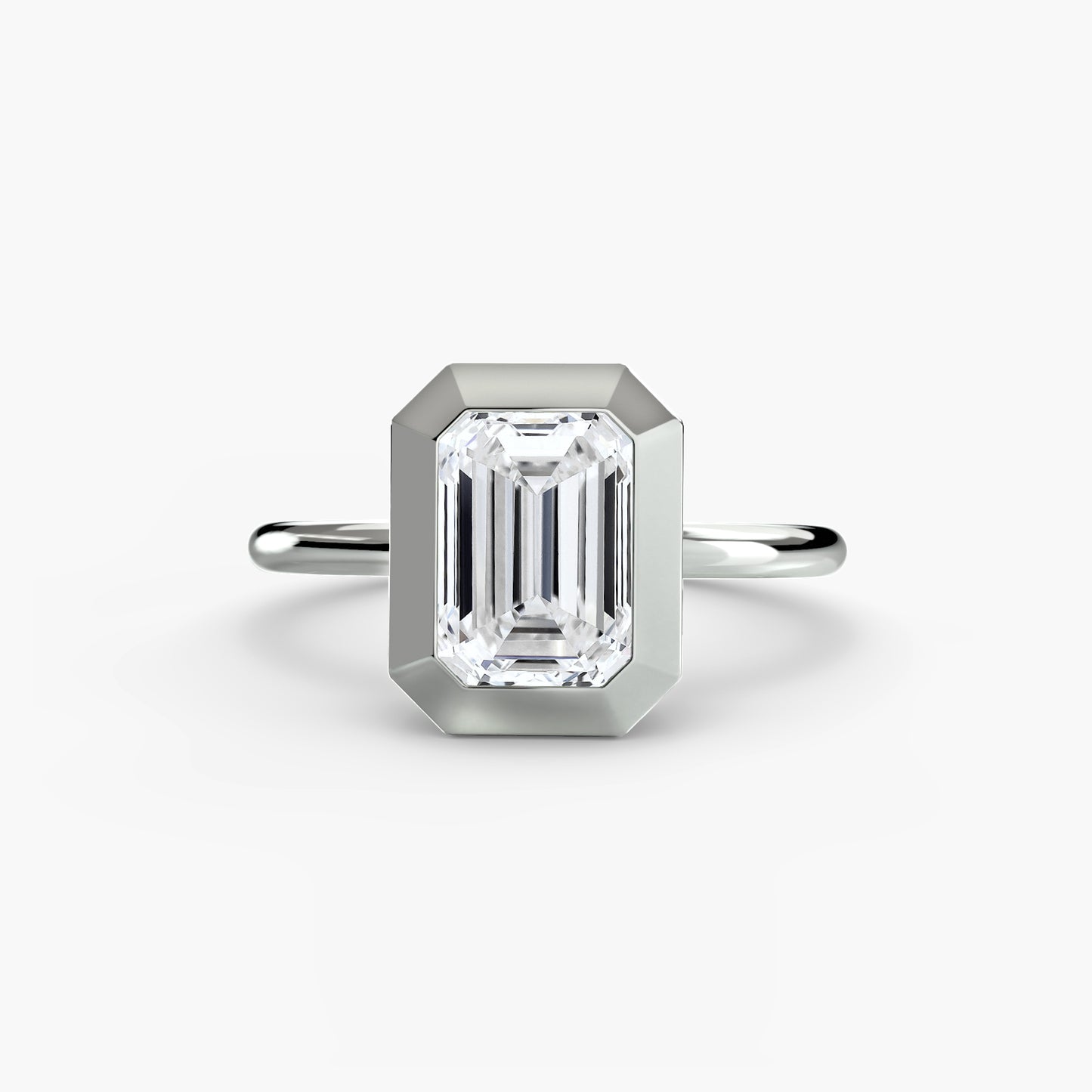 Zoey Bezel Set Solitaire Ring