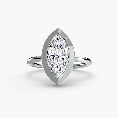 Zoey Bezel Set Solitaire Ring