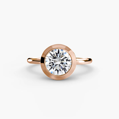 Zoey Bezel Set Solitaire Ring