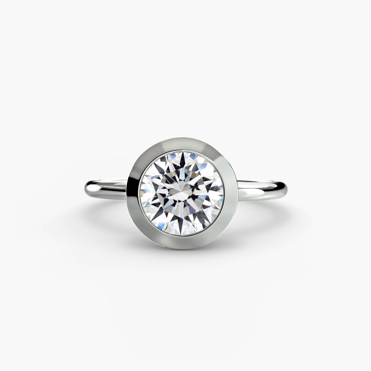 Zoey Bezel Set Solitaire Ring