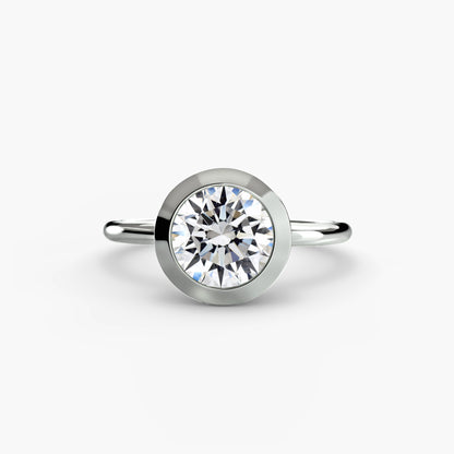 Zoey Bezel Set Solitaire Ring