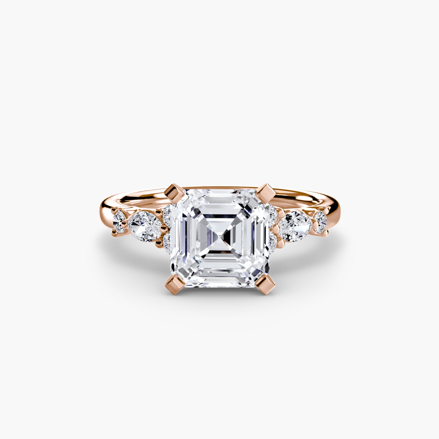 Rose Solitaire Engagement Ring