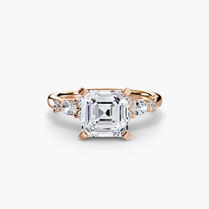 Rose Solitaire Engagement Ring