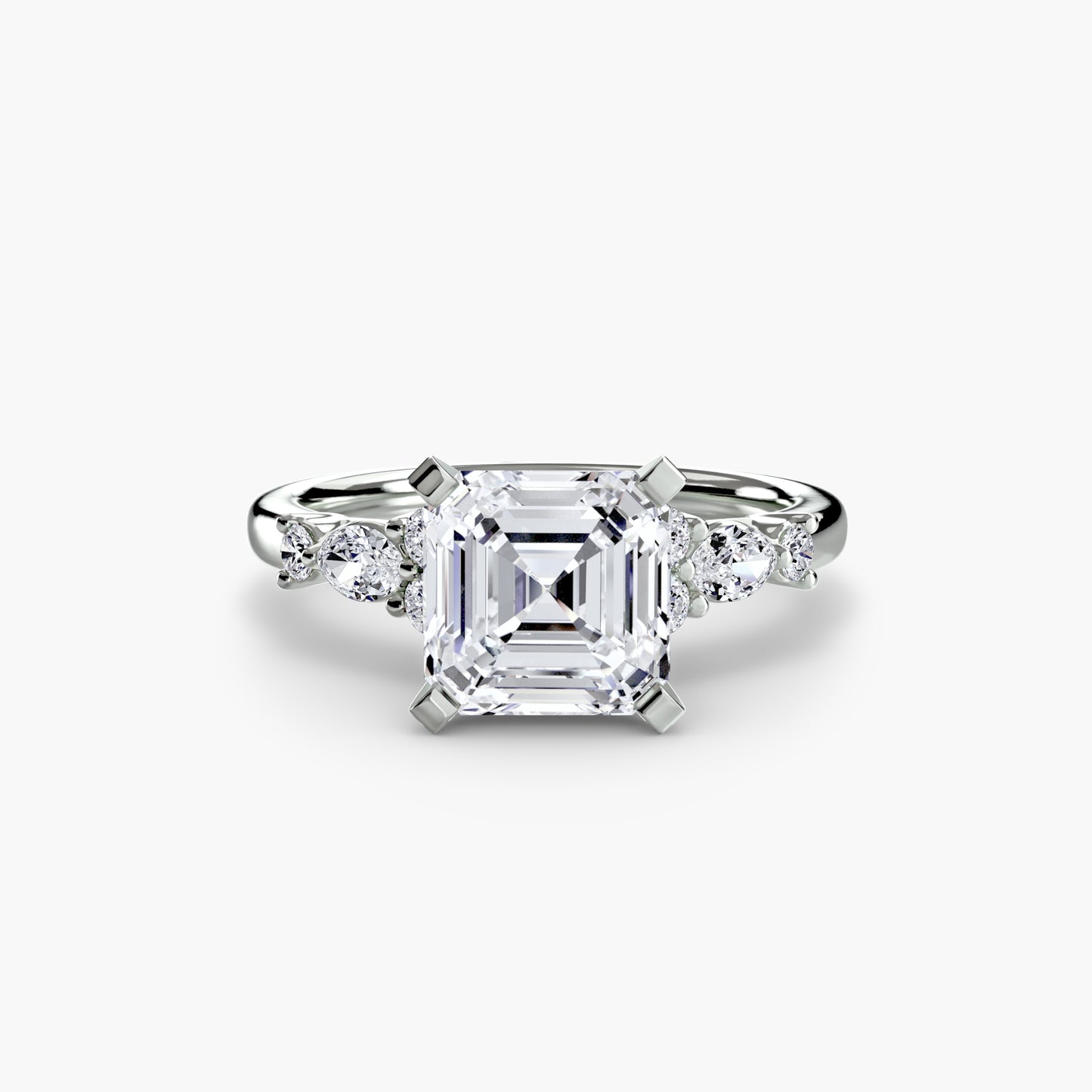 Rose Solitaire Engagement Ring
