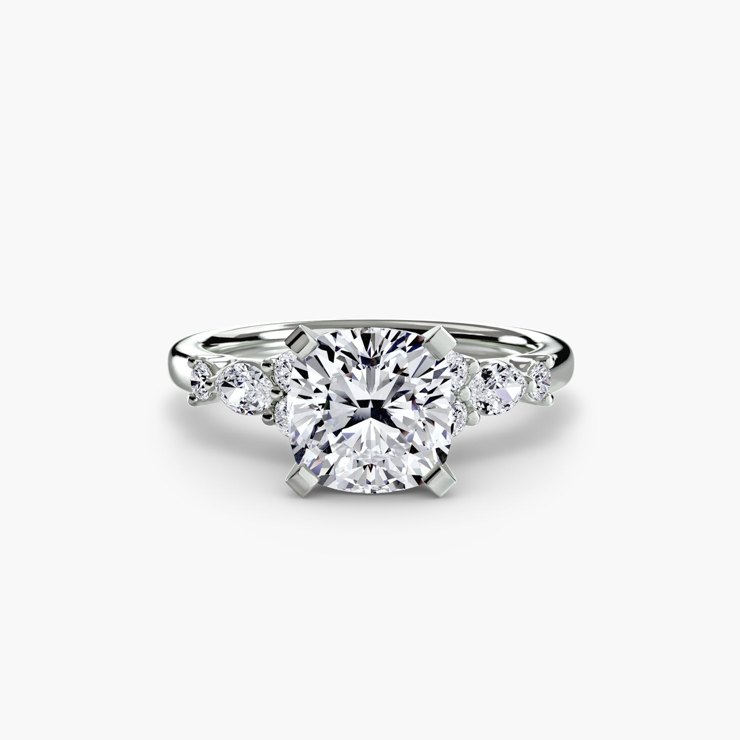 Rose Solitaire Engagement Ring