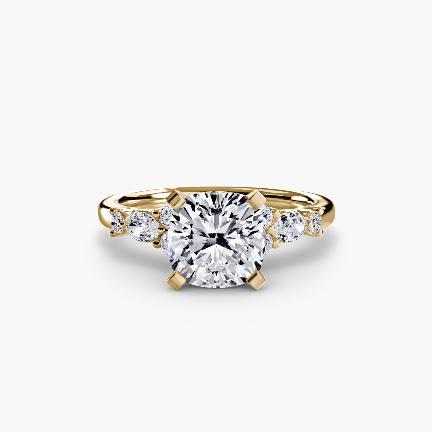 Rose Solitaire Engagement Ring