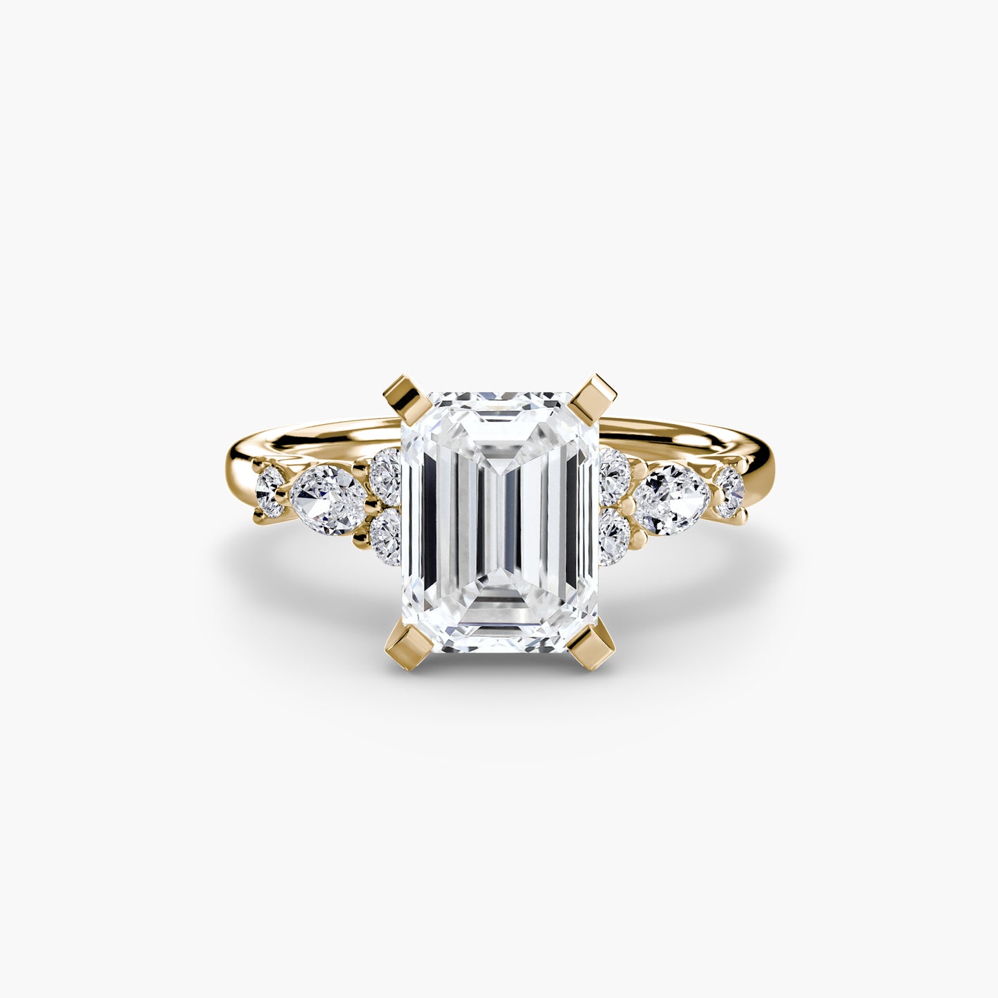 Rose Solitaire Engagement Ring