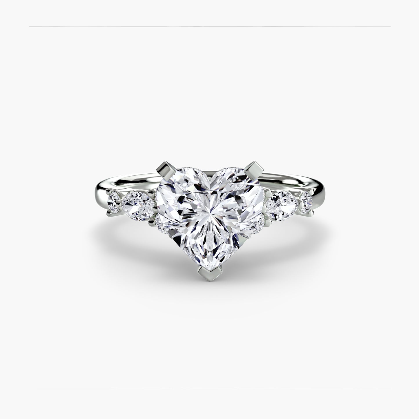 Rose Solitaire Engagement Ring