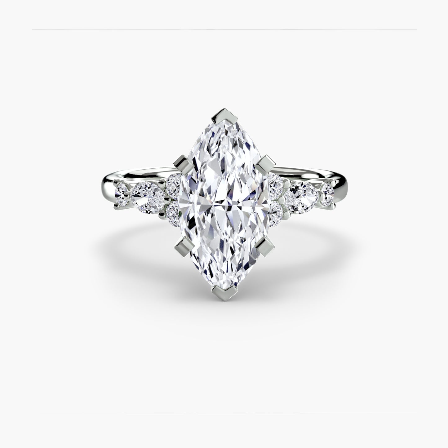 Rose Solitaire Engagement Ring