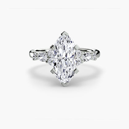Rose Solitaire Engagement Ring
