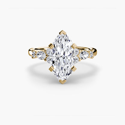 Rose Solitaire Engagement Ring