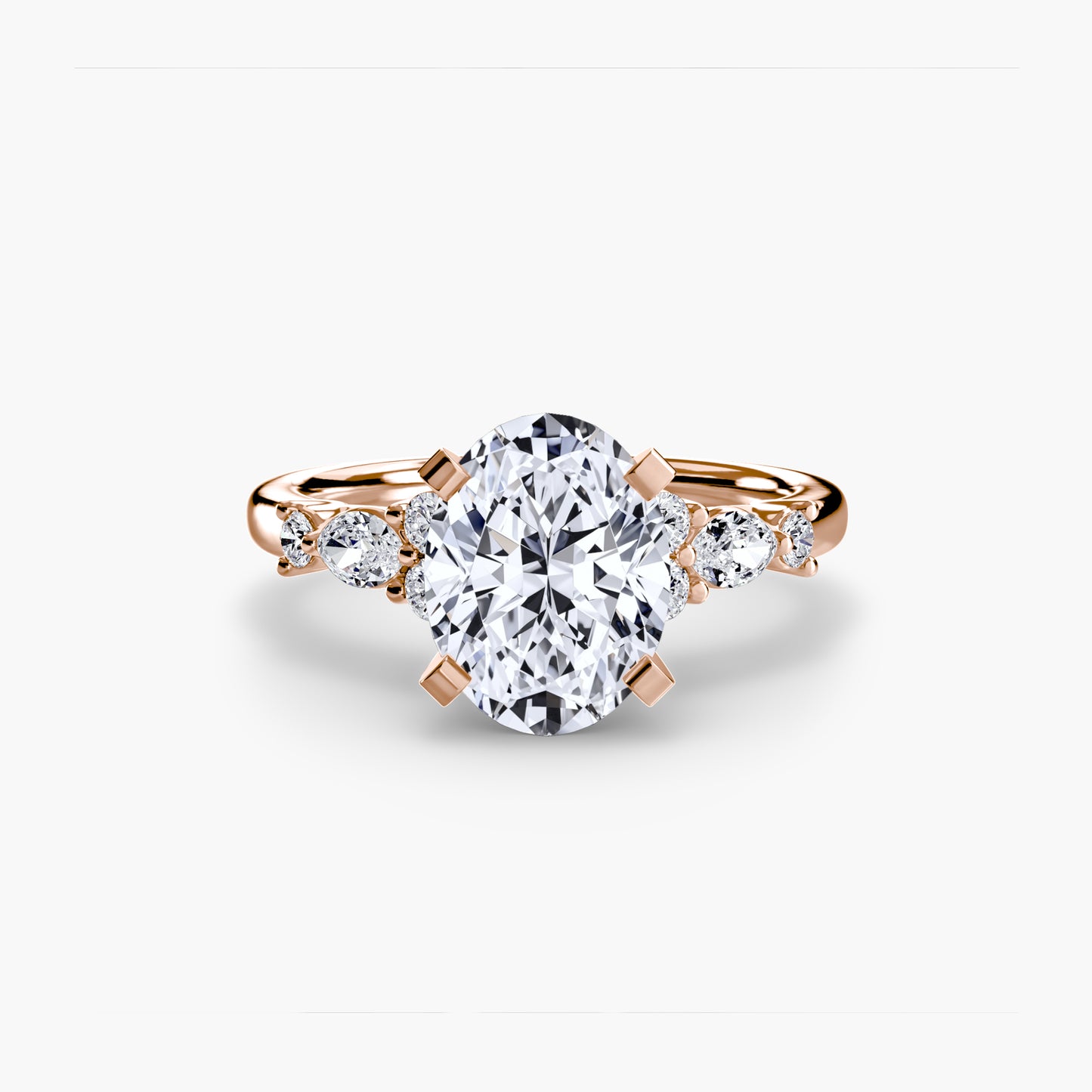 Rose Solitaire Engagement Ring