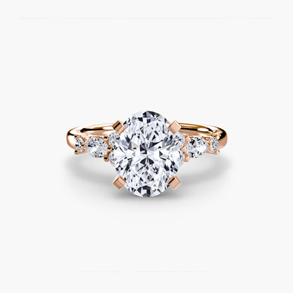 Rose Solitaire Engagement Ring