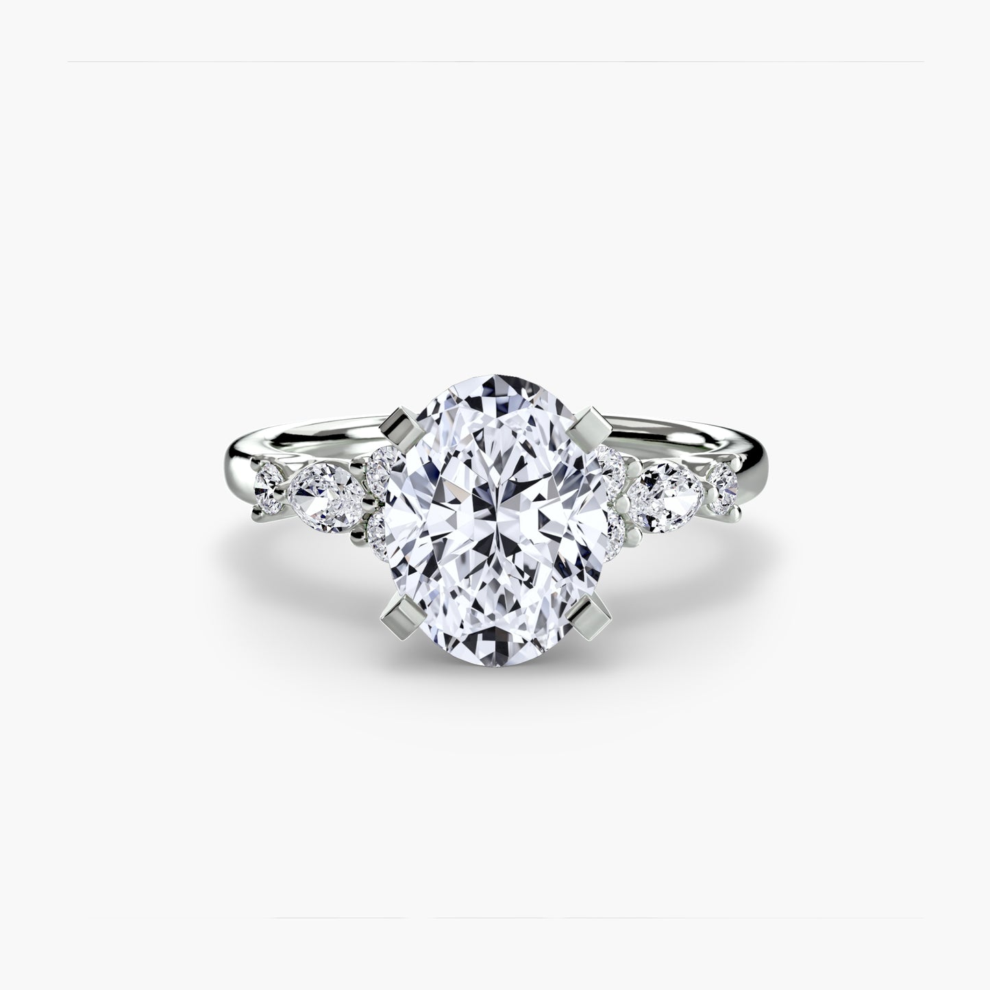 Rose Solitaire Engagement Ring
