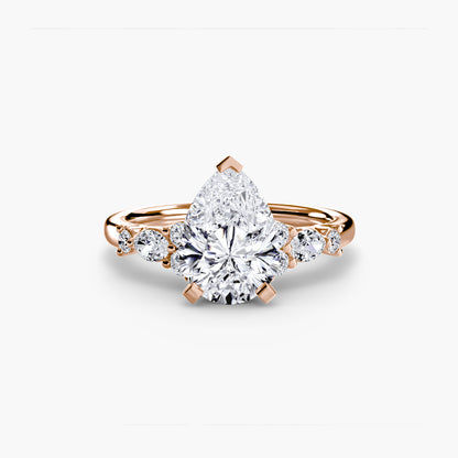 Rose Solitaire Engagement Ring