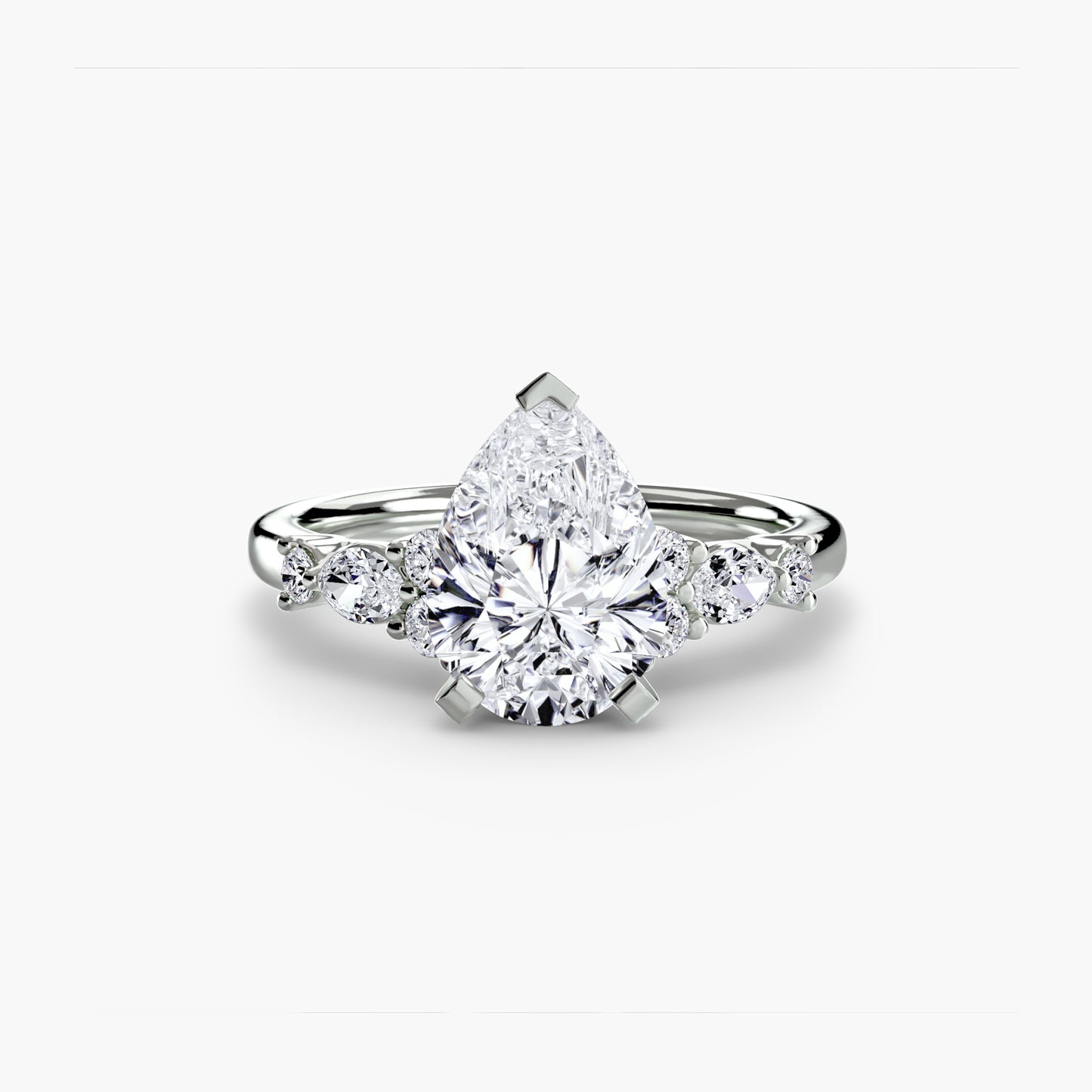 Rose Solitaire Engagement Ring