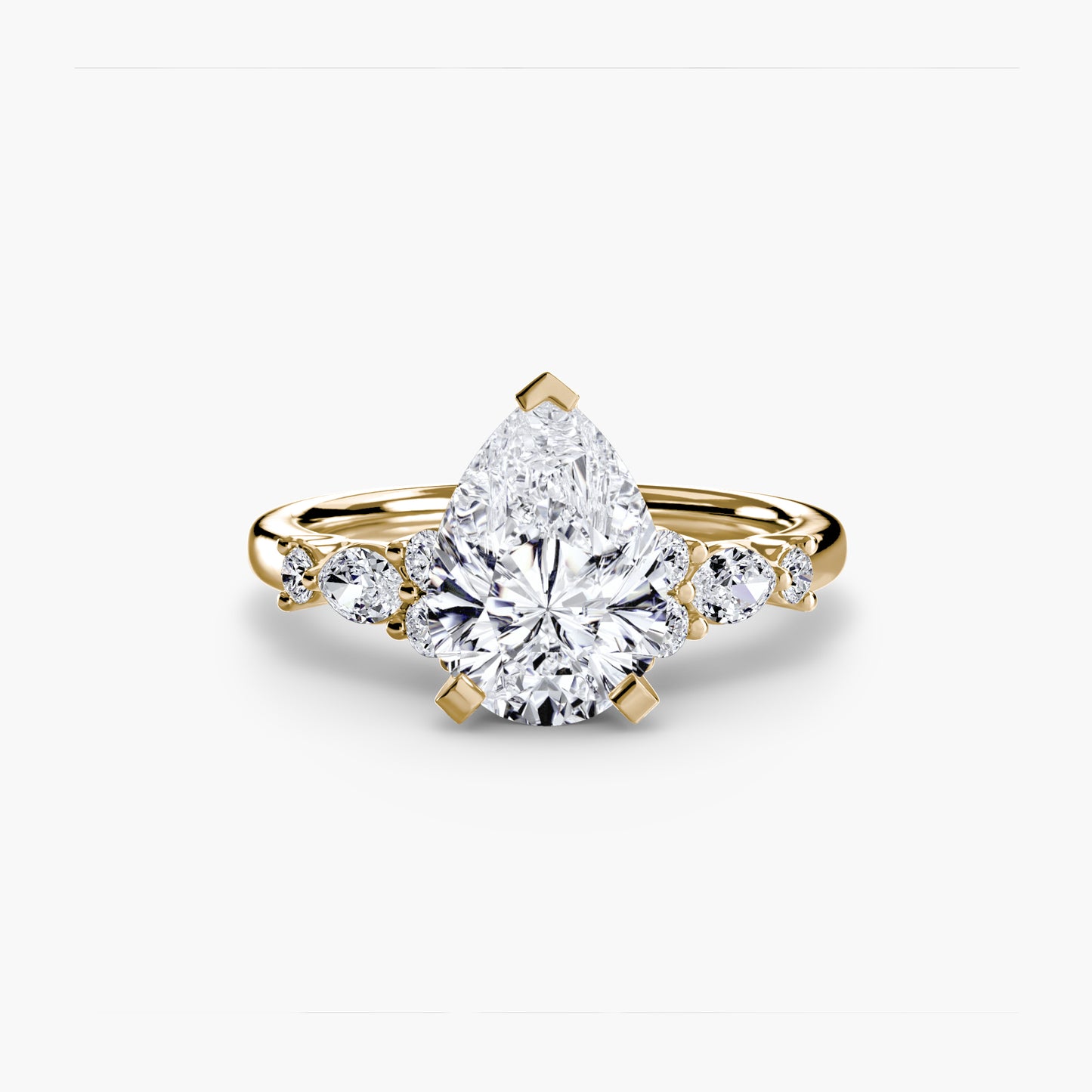 Rose Solitaire Engagement Ring