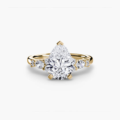 Rose Solitaire Engagement Ring