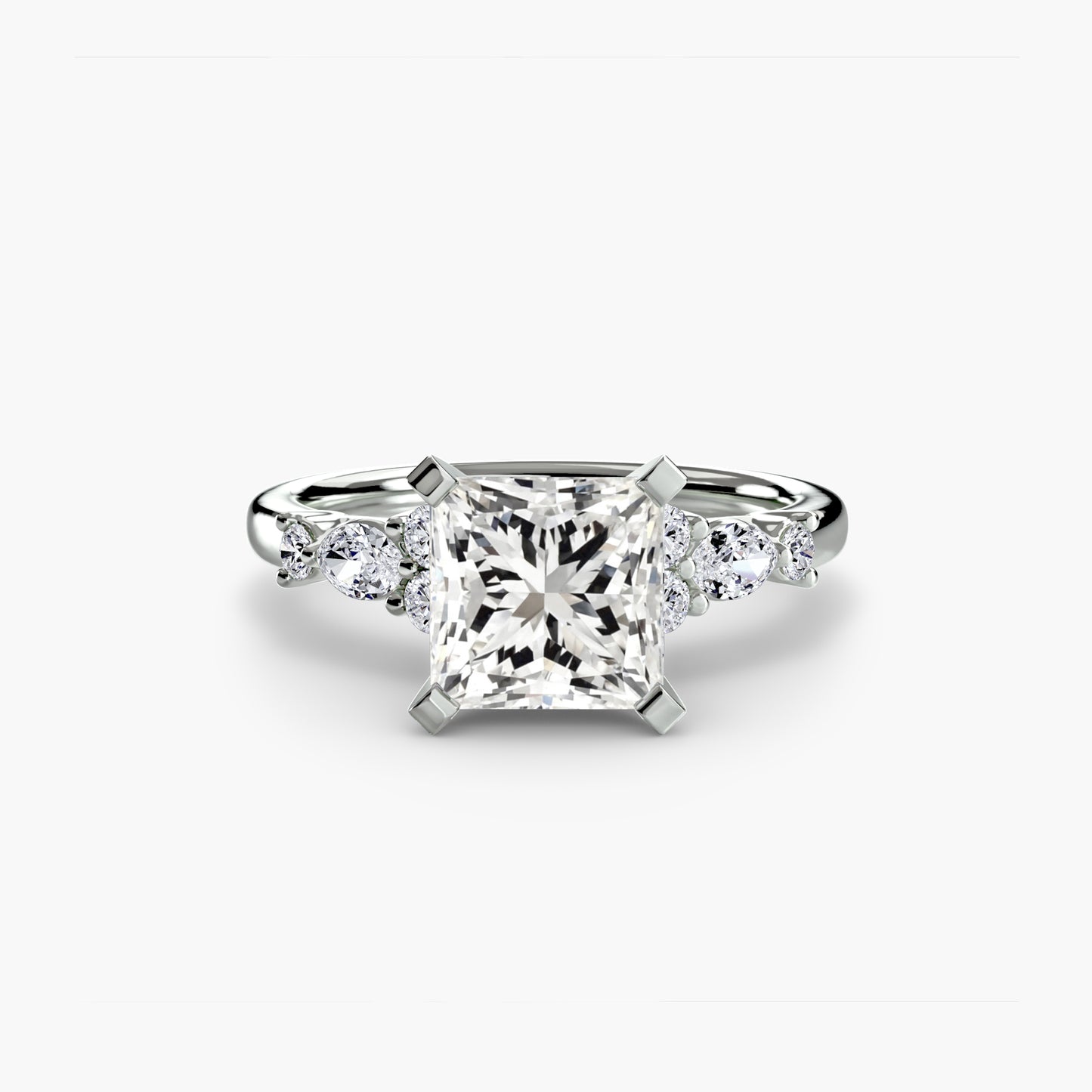 Rose Solitaire Engagement Ring