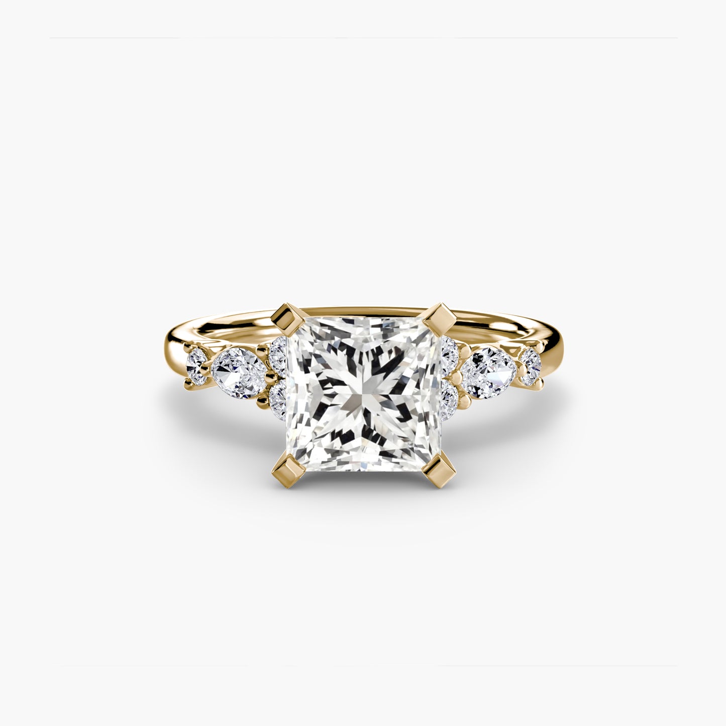 Rose Solitaire Engagement Ring