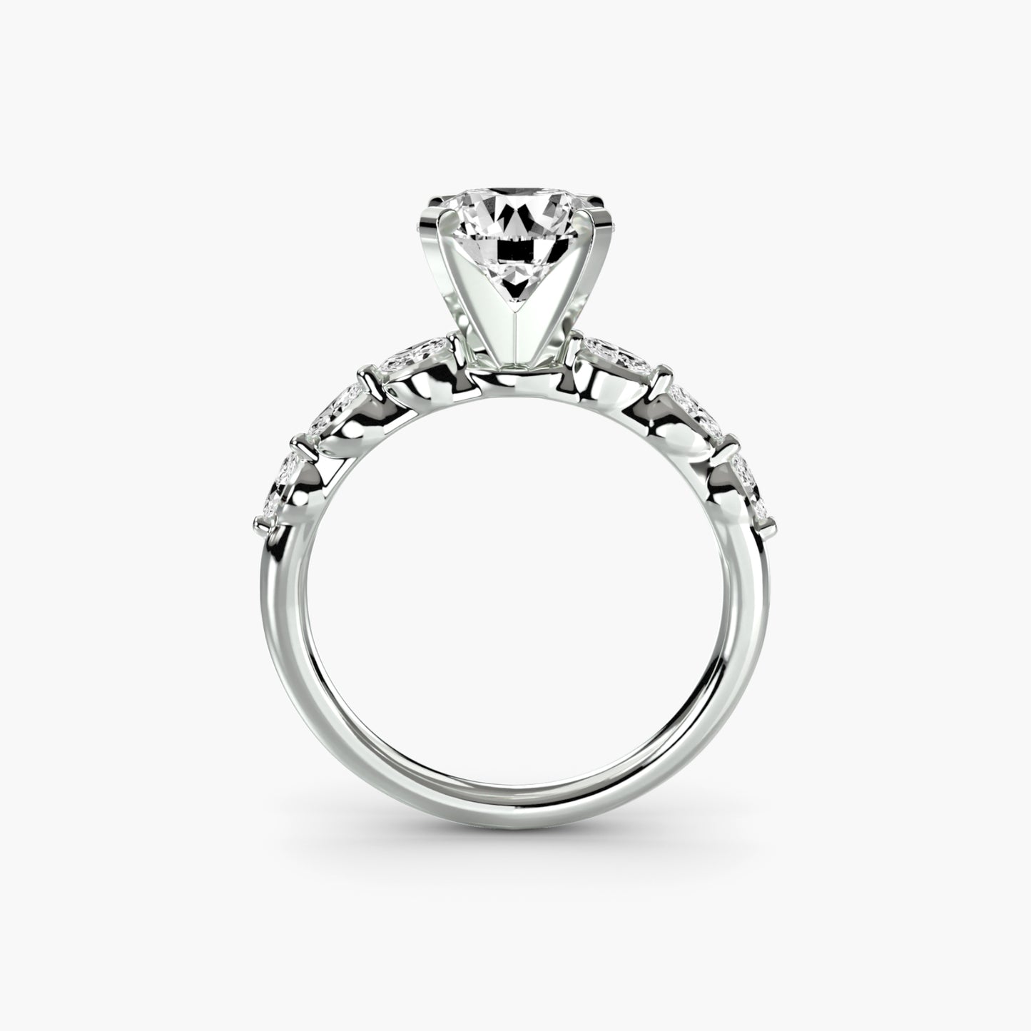 Rose Solitaire Engagement Ring