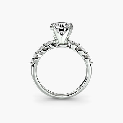 Rose Solitaire Engagement Ring